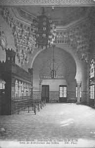 GARE-CFA INTERIEUR DE LA GARE PLM, SALLE DISTRIBUTION DES BILLETS